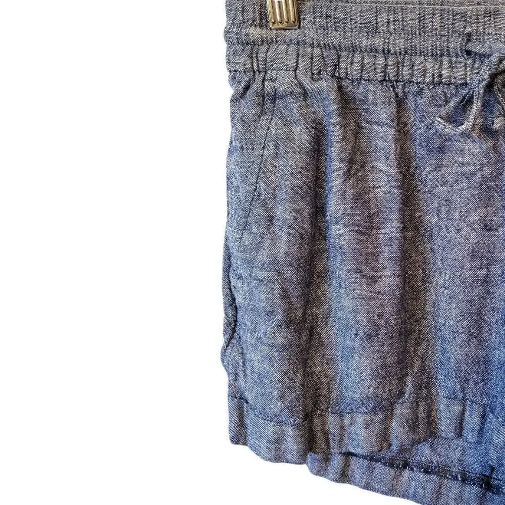Old Navy Women's Blue Linen Blend Shorts Size S